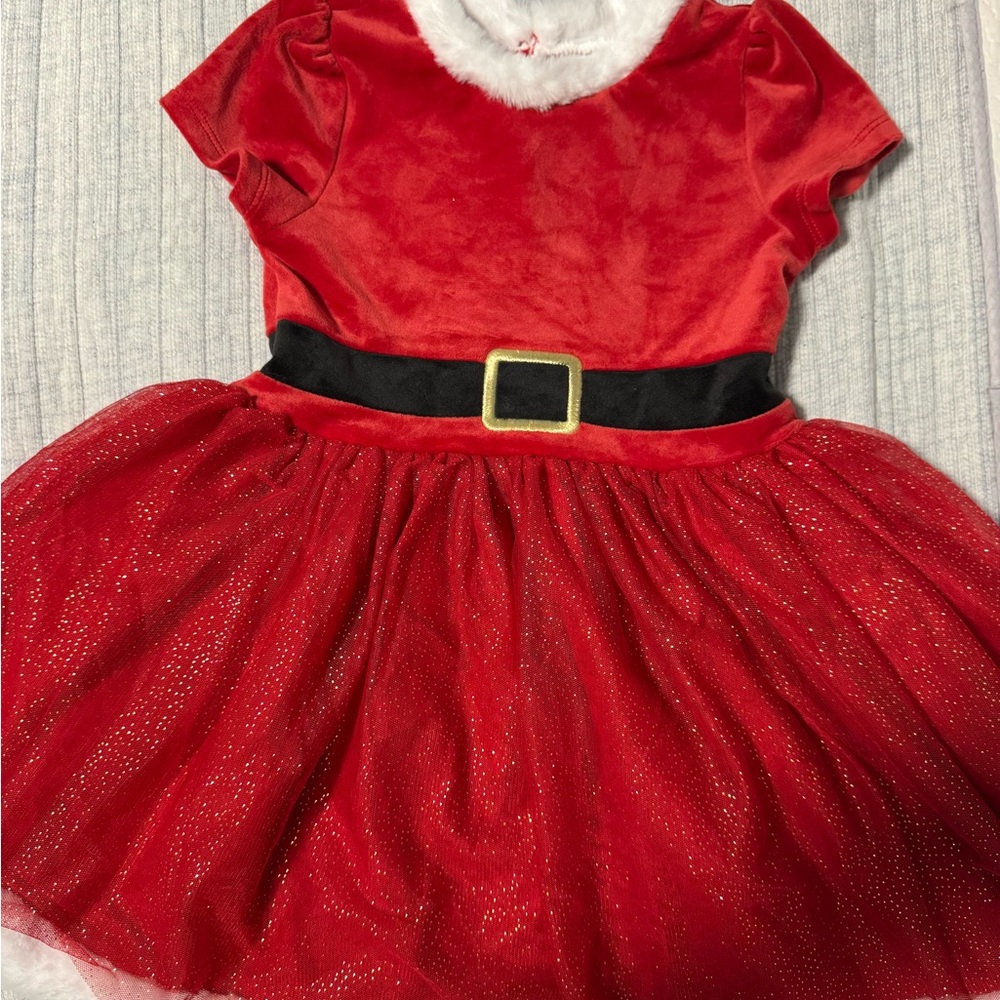 Red Santa Costume with Black Belt